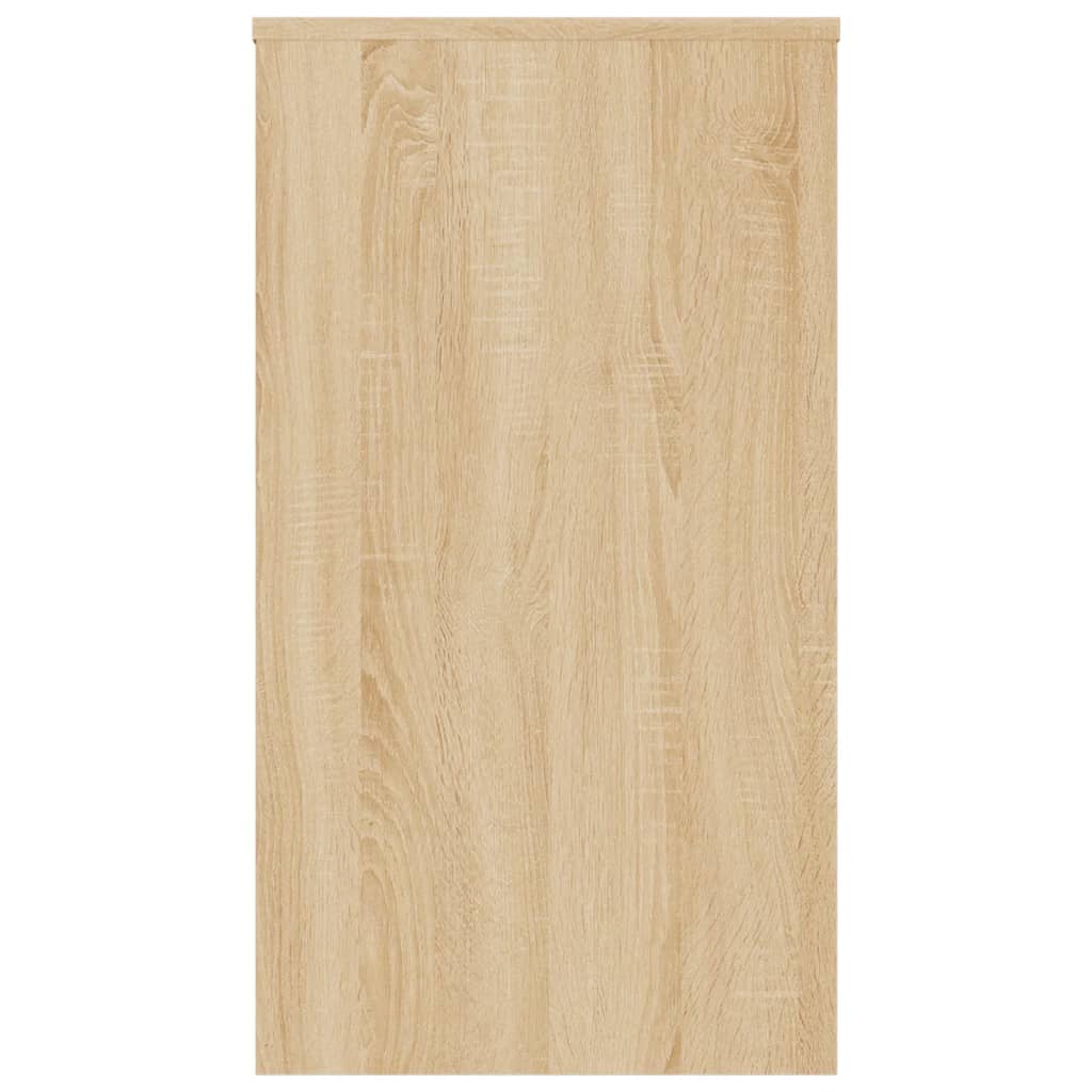 Bureau 90x40x72 cm bewerkt hout sonoma eikenkleurig is nu te koop bij PeponiXL, paradijselijk wonen!