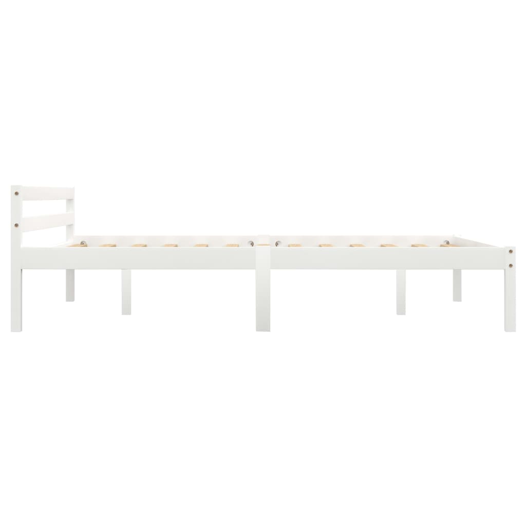 Bedframe massief grenenhout wit 140x200 cm is nu te koop bij PeponiXL, paradijselijk wonen!