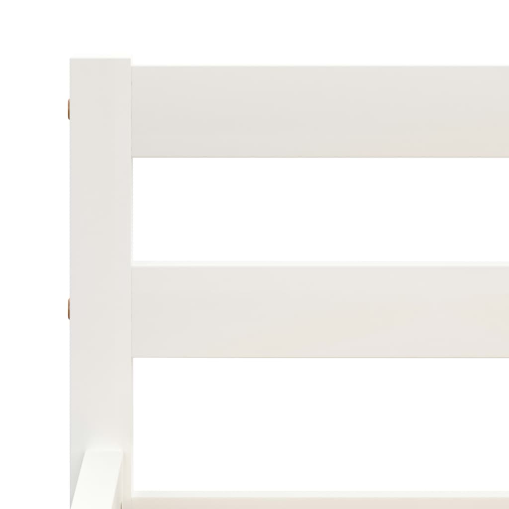 Bedframe massief grenenhout wit 140x200 cm is nu te koop bij PeponiXL, paradijselijk wonen!