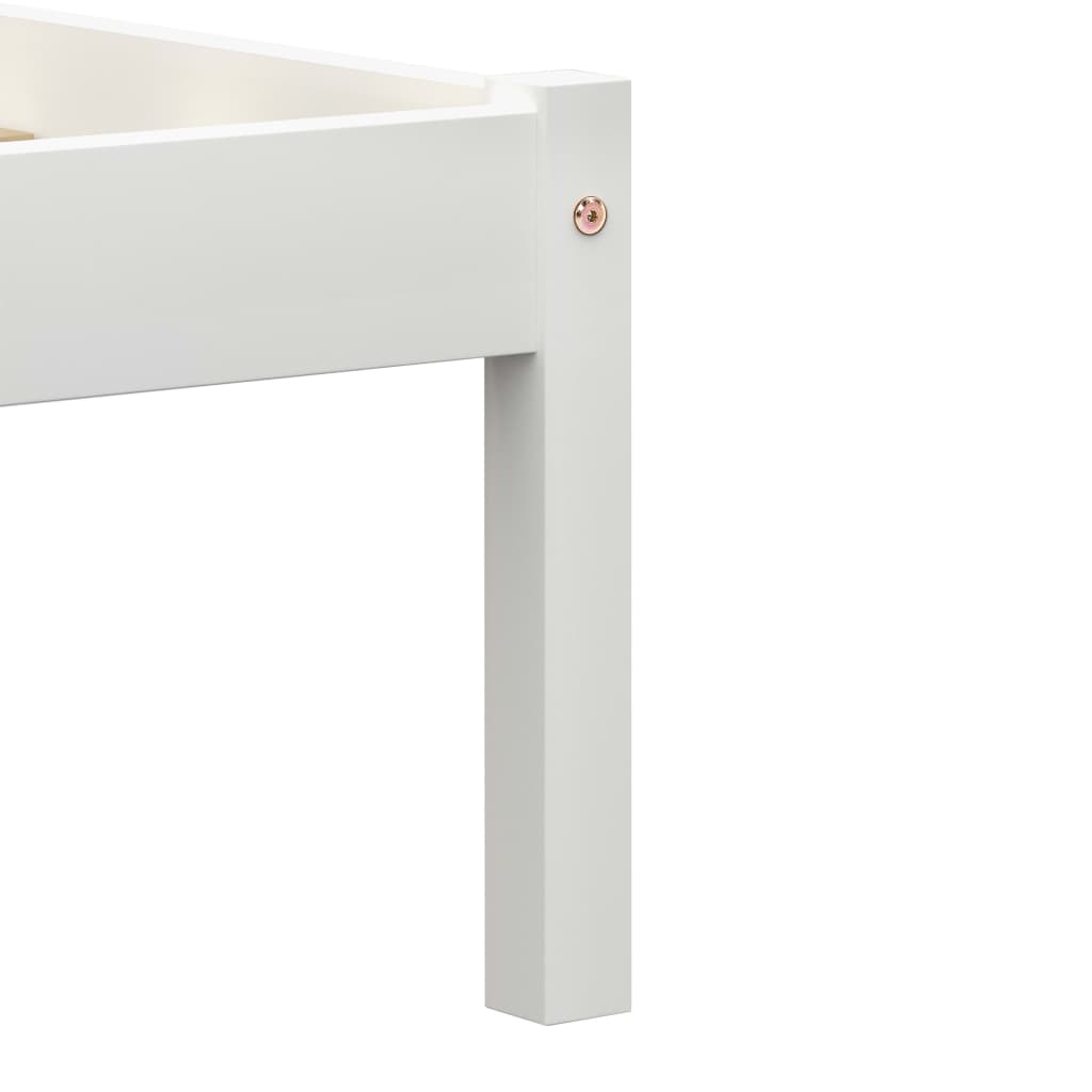 Bedframe massief grenenhout wit 140x200 cm is nu te koop bij PeponiXL, paradijselijk wonen!