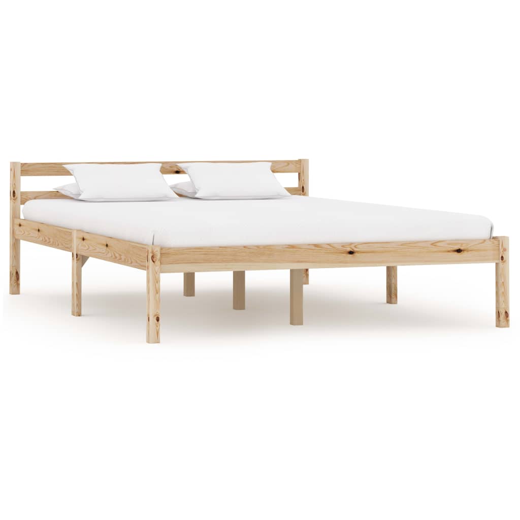 Bedframe massief grenenhout 140x200 cm is nu te koop bij PeponiXL, paradijselijk wonen!