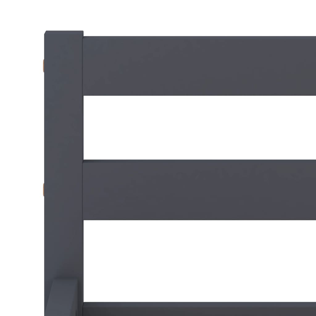 Bedframe massief grenenhout grijs 140x200 cm is nu te koop bij PeponiXL, paradijselijk wonen!