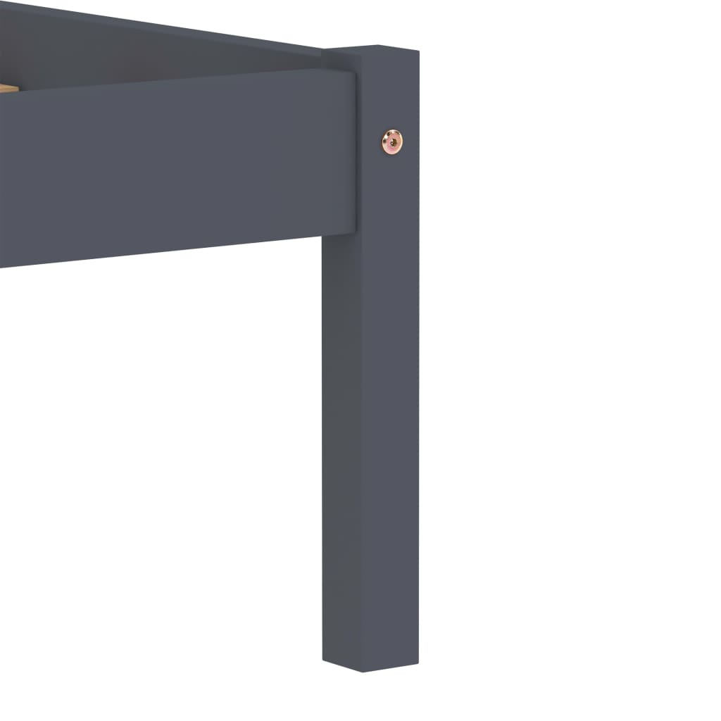 Bedframe massief grenenhout grijs 140x200 cm is nu te koop bij PeponiXL, paradijselijk wonen!