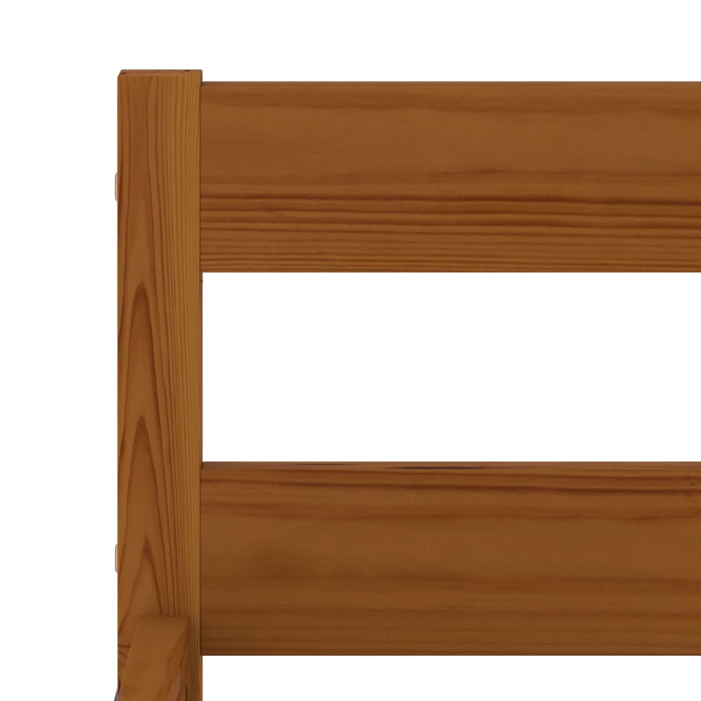 Bedframe massief grenenhout honingbruin 90x200 cm is nu te koop bij PeponiXL, paradijselijk wonen!