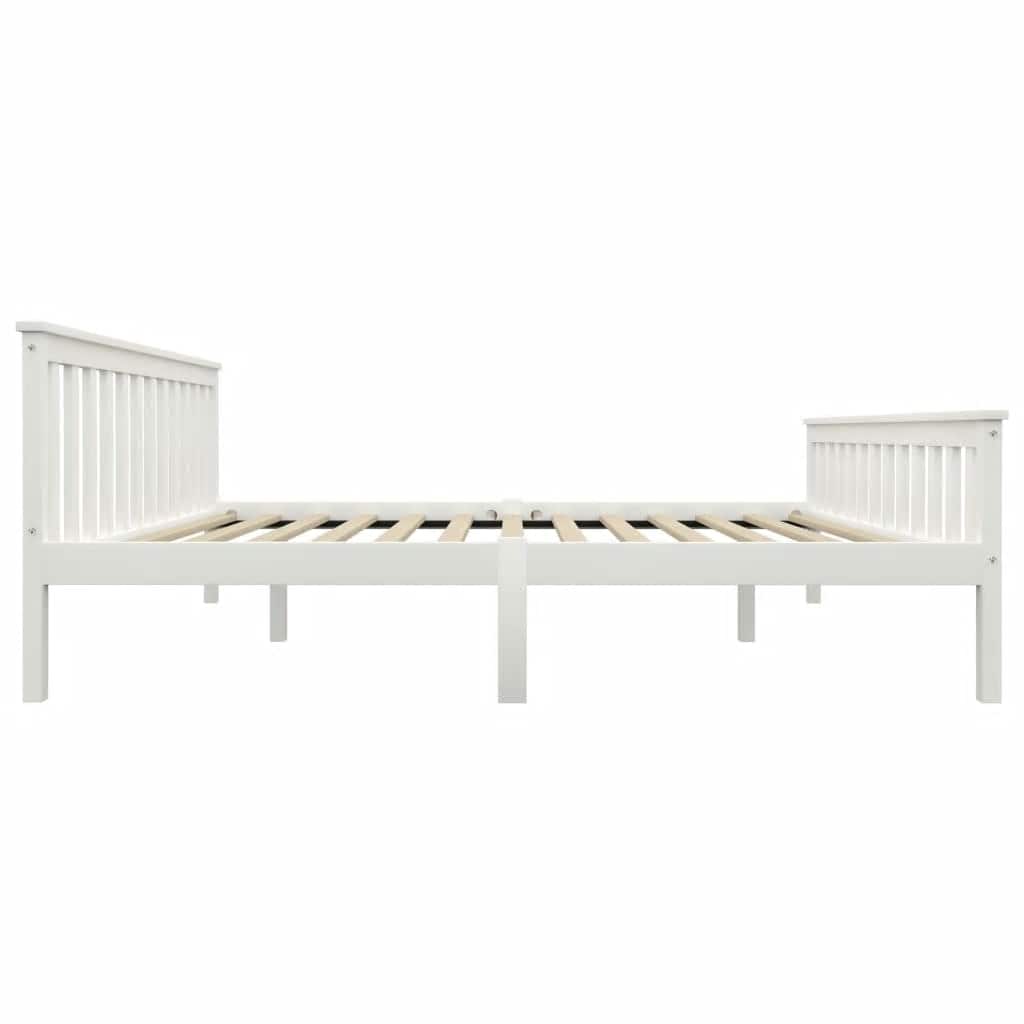 Bedframe massief grenenhout wit 160x200 cm is nu te koop bij PeponiXL, paradijselijk wonen!