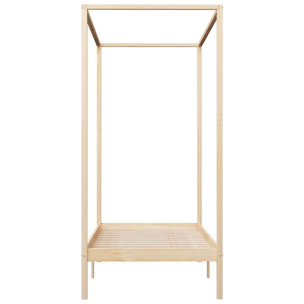 Hemelbedframe massief grenenhout 100x200 cm is nu te koop bij PeponiXL, paradijselijk wonen!