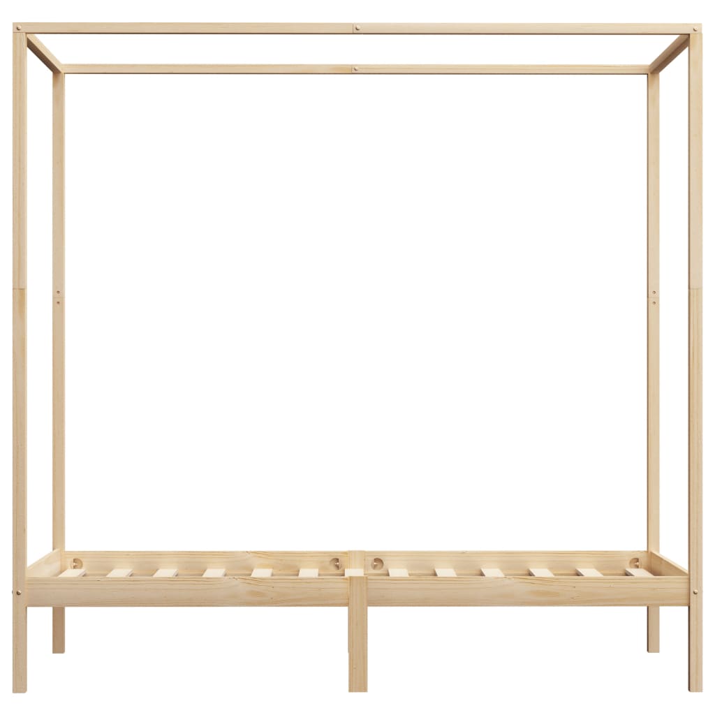 Hemelbedframe massief grenenhout 100x200 cm is nu te koop bij PeponiXL, paradijselijk wonen!