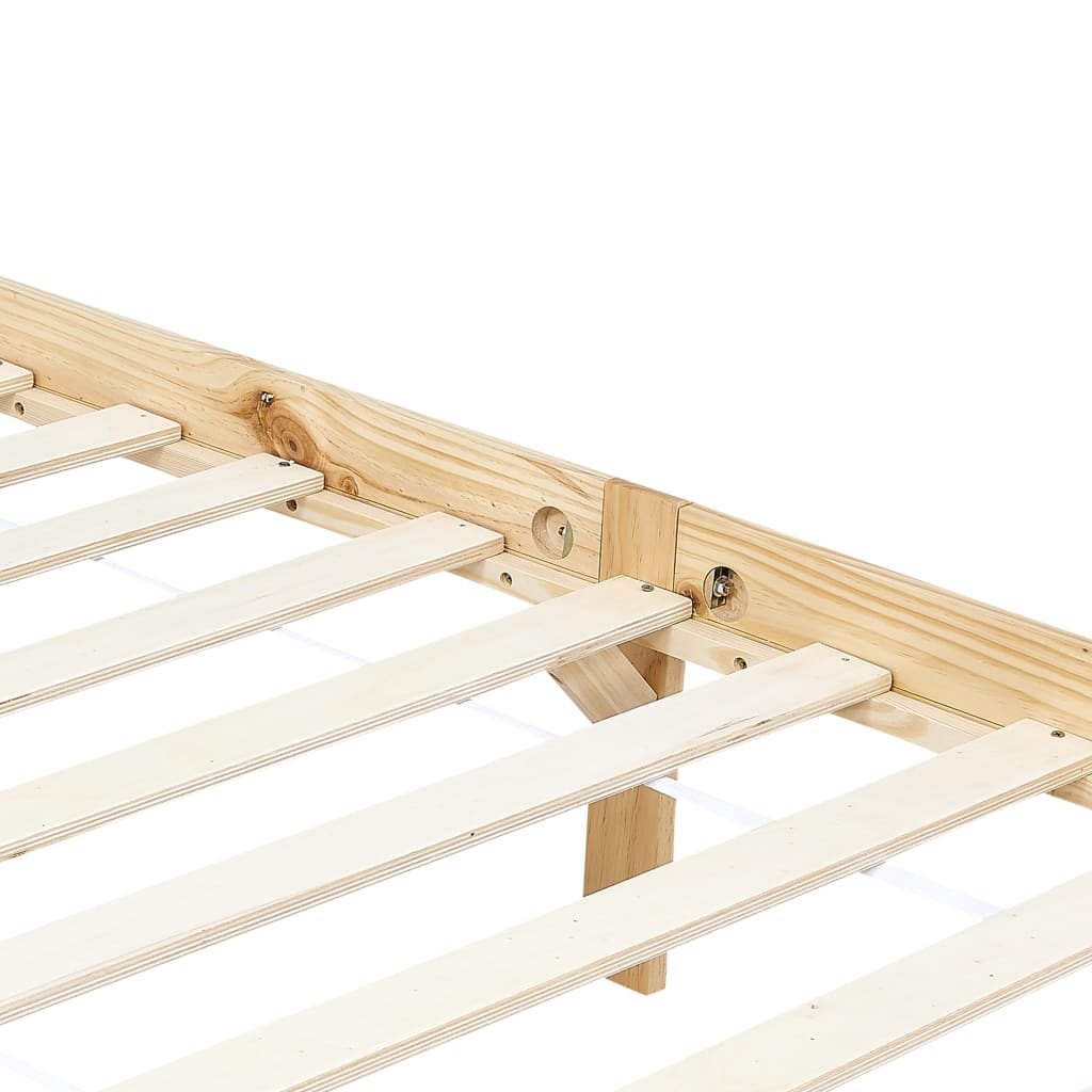 Hemelbedframe massief grenenhout 100x200 cm is nu te koop bij PeponiXL, paradijselijk wonen!