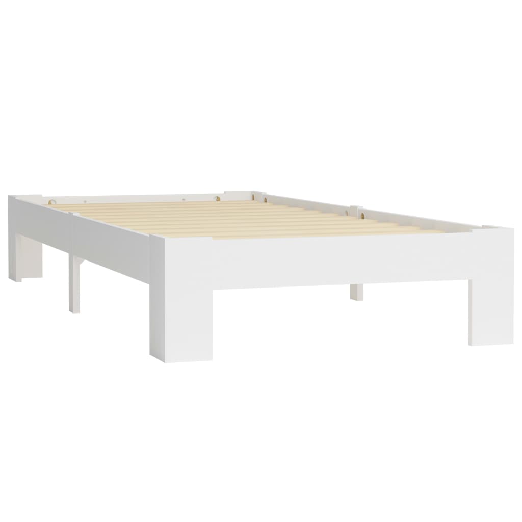 Bedframe massief grenenhout wit 90x200 cm is nu te koop bij PeponiXL, paradijselijk wonen!