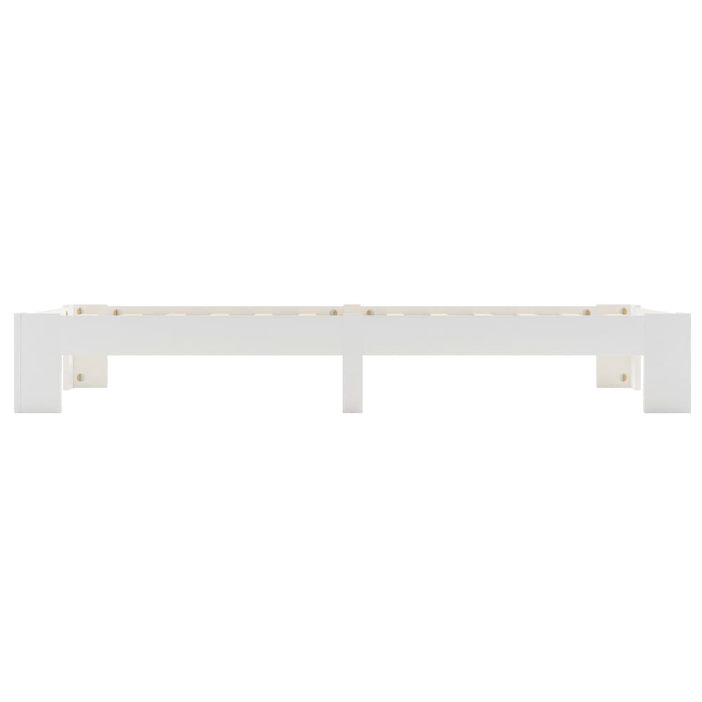 Bedframe massief grenenhout wit 90x200 cm is nu te koop bij PeponiXL, paradijselijk wonen!