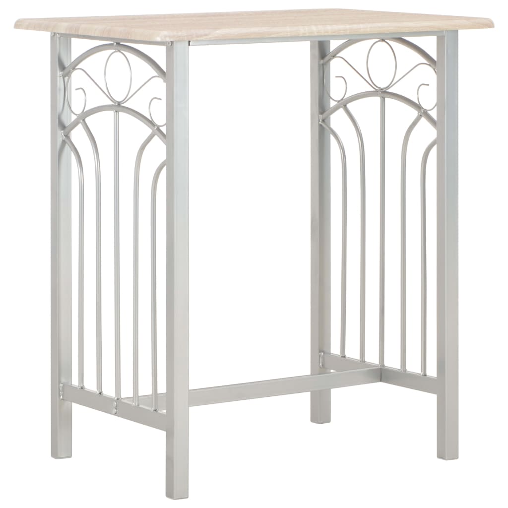 3-delige Barset hout en staal is nu te koop bij PeponiXL, paradijselijk wonen!