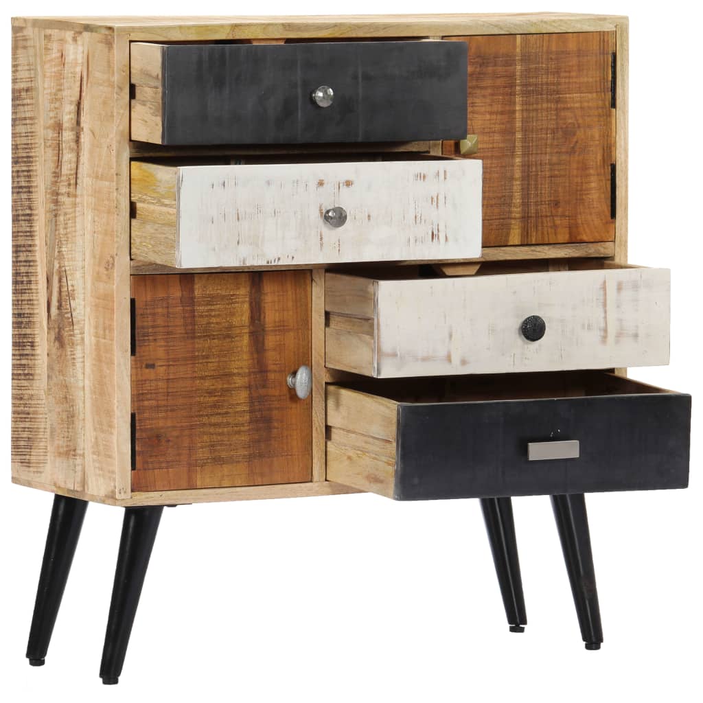 Dressoir 70x30x78 cm massief mangohout is nu te koop bij PeponiXL, paradijselijk wonen!