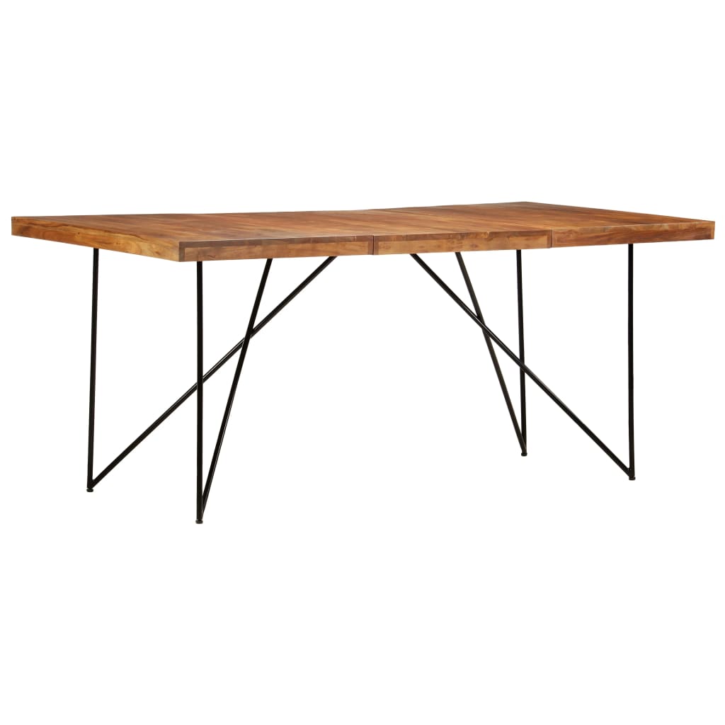 Eettafel 180x90x76 cm massief acaciahout is nu te koop bij PeponiXL, paradijselijk wonen!