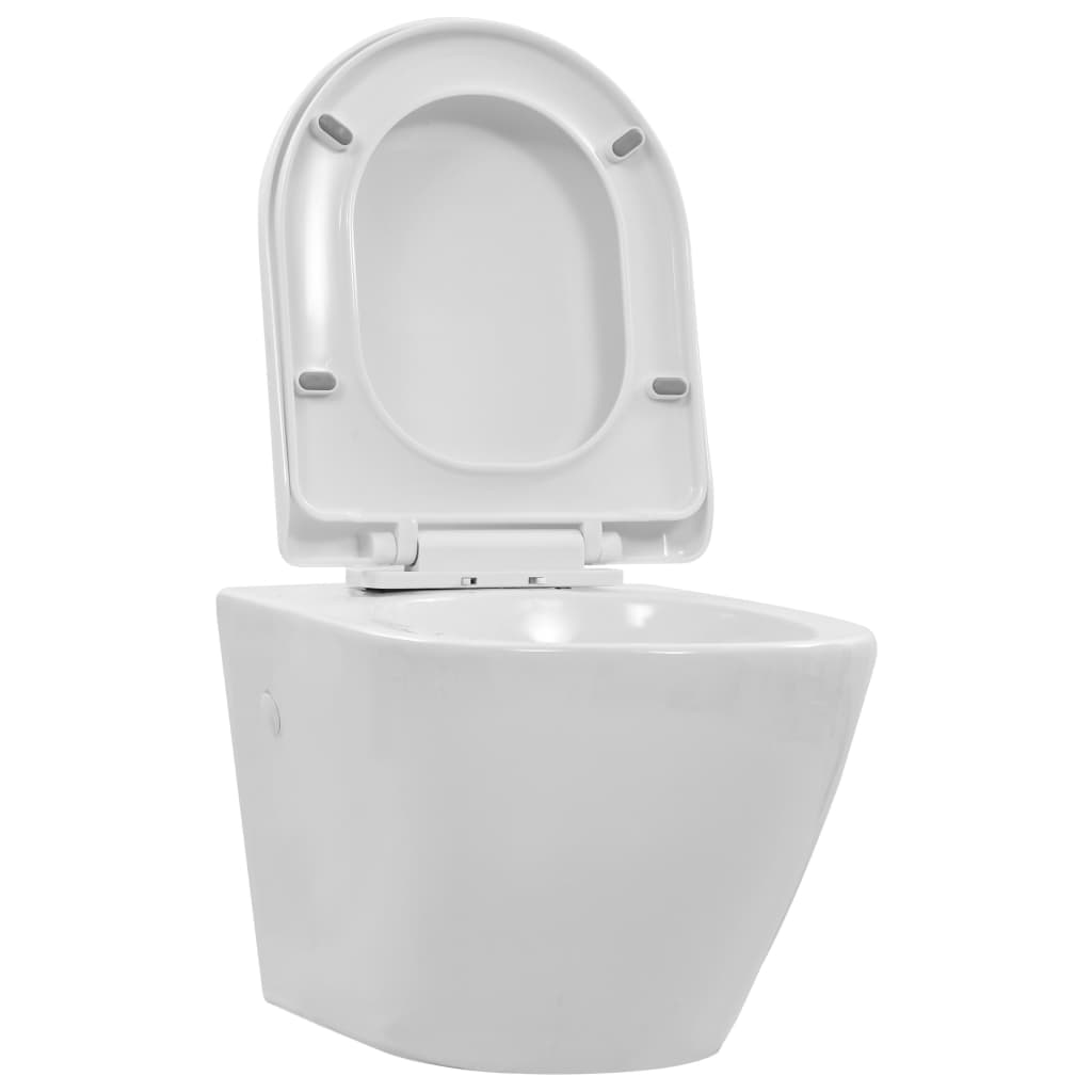 Hangend toilet randloos keramiek wit is nu te koop bij PeponiXL, paradijselijk wonen!