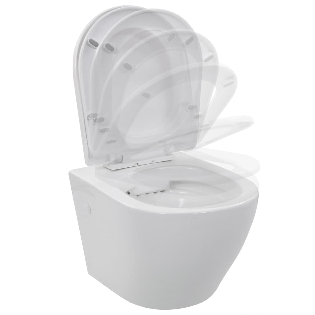 Hangend toilet randloos keramiek wit is nu te koop bij PeponiXL, paradijselijk wonen!