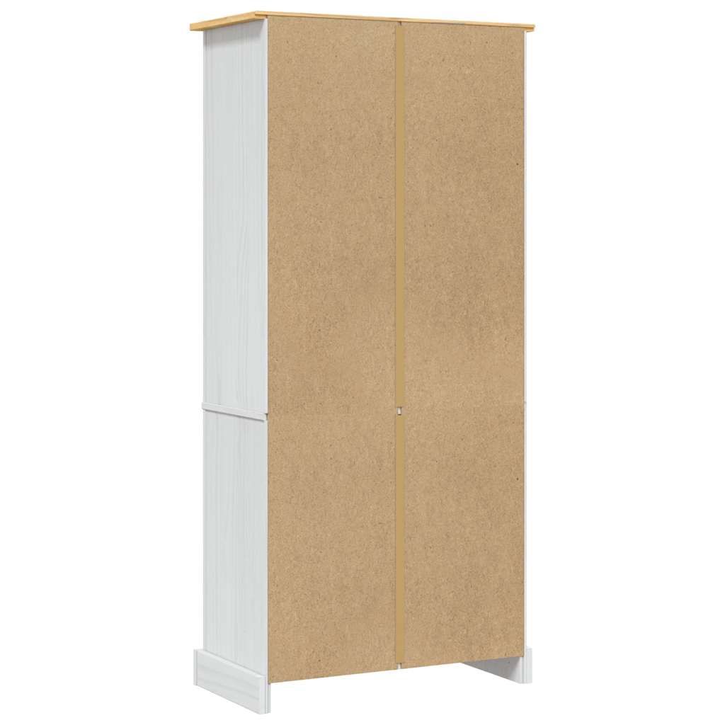 Wandkast 80x40x170 cm Mexicaans grenenhout Corona-stijl wit is nu te koop bij PeponiXL, paradijselijk wonen!