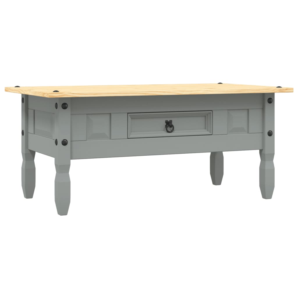 Salontafel 100x55x44 cm Mexicaans grenenhout Corona-stijl grijs is nu te koop bij PeponiXL, paradijselijk wonen!