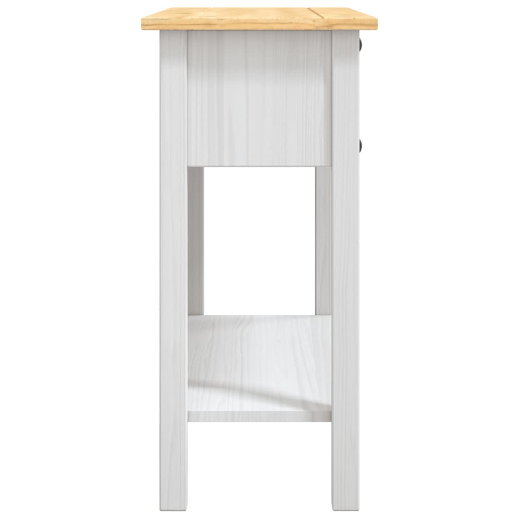 Wandtafel Mexicaans grenenhout Corona-stijl 90x34,5x73 cm wit is nu te koop bij PeponiXL, paradijselijk wonen!