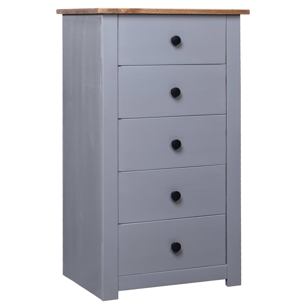 Dressoir Panama Range 46x40x89 cm grenenhout grijs is nu te koop bij PeponiXL, paradijselijk wonen!