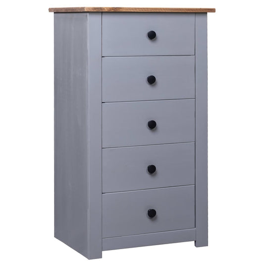 Dressoir Panama Range 46x40x89 cm grenenhout grijs is nu te koop bij PeponiXL, paradijselijk wonen!
