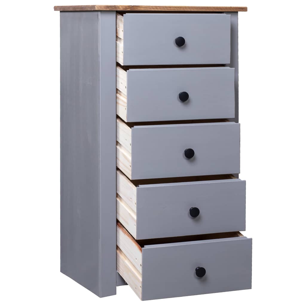 Dressoir Panama Range 46x40x89 cm grenenhout grijs is nu te koop bij PeponiXL, paradijselijk wonen!