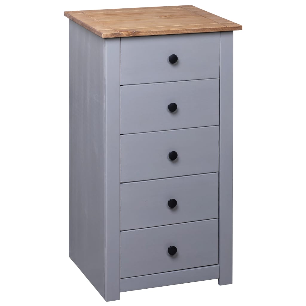 Dressoir Panama Range 46x40x89 cm grenenhout grijs is nu te koop bij PeponiXL, paradijselijk wonen!