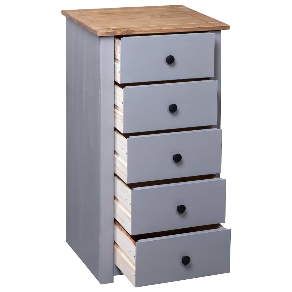 Dressoir Panama Range 46x40x89 cm grenenhout grijs is nu te koop bij PeponiXL, paradijselijk wonen!