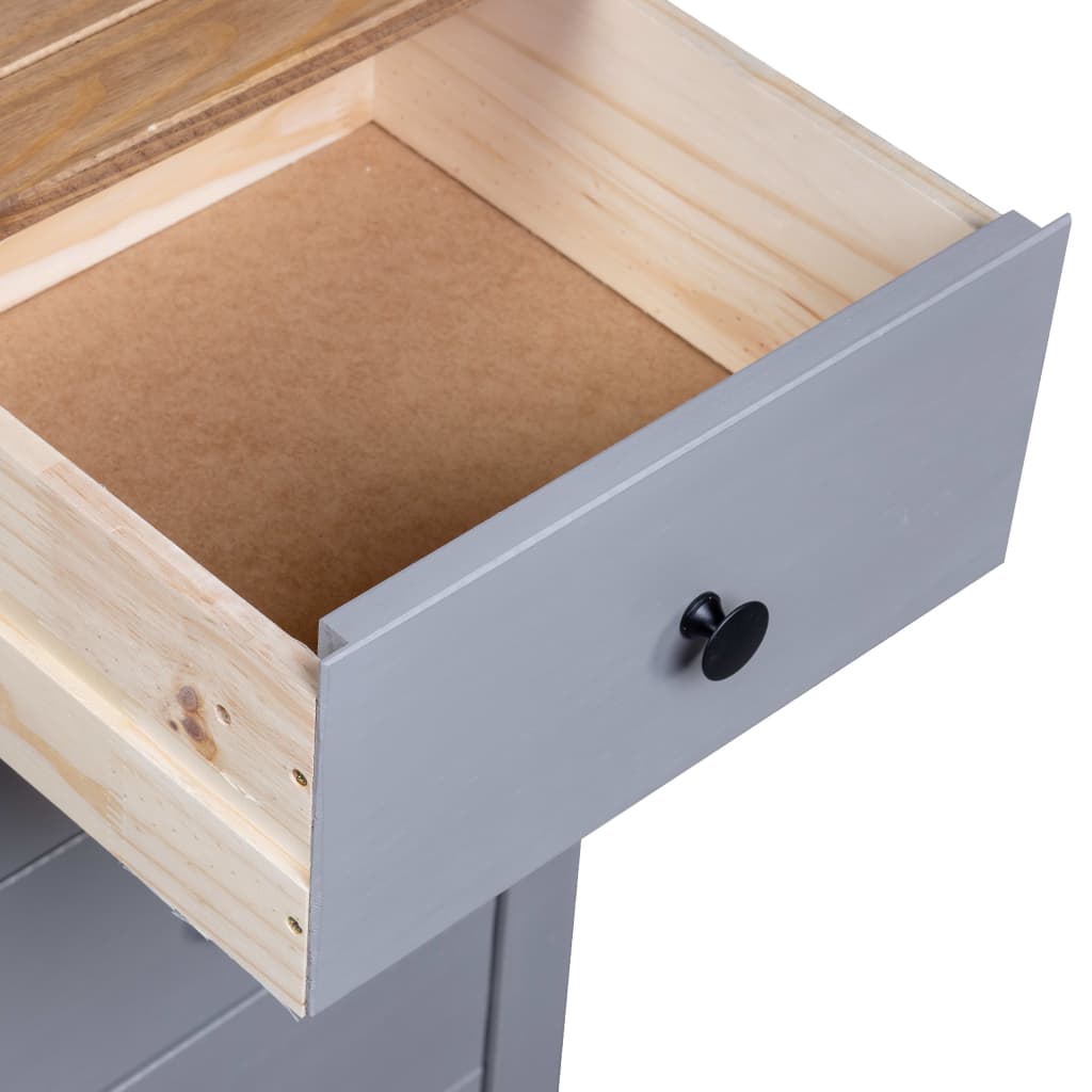 Dressoir Panama Range 46x40x89 cm grenenhout grijs is nu te koop bij PeponiXL, paradijselijk wonen!