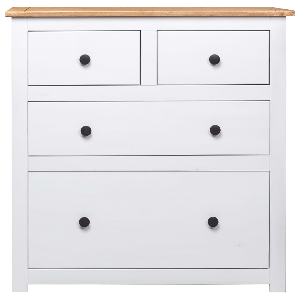 Dressoir Panama Range 80x40x83 cm grenenhout wit is nu te koop bij PeponiXL, paradijselijk wonen!