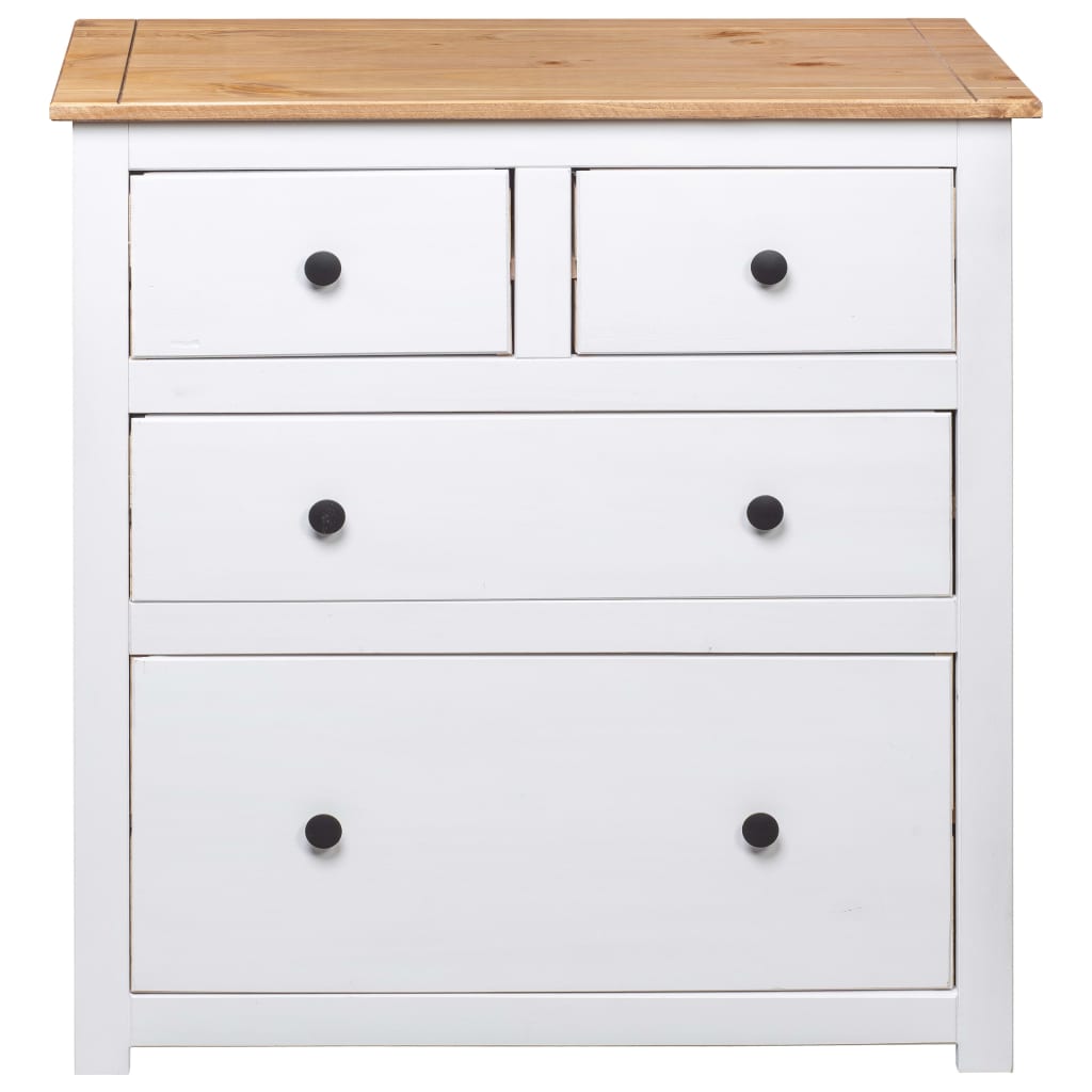 Dressoir Panama Range 80x40x83 cm grenenhout wit is nu te koop bij PeponiXL, paradijselijk wonen!