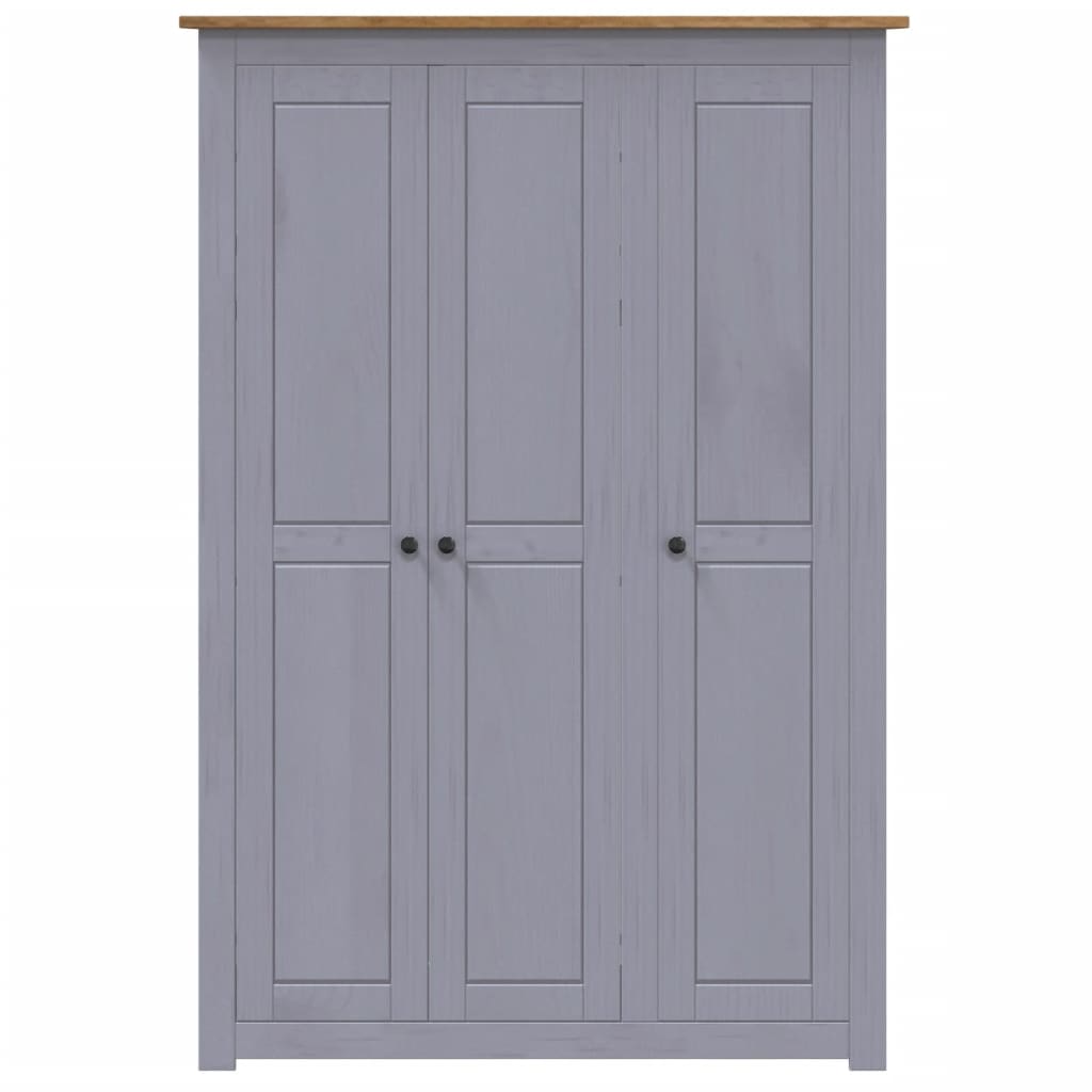 Kledingkast Panama Range 118x50x171,5 cm grenenhout grijs is nu te koop bij PeponiXL, paradijselijk wonen!