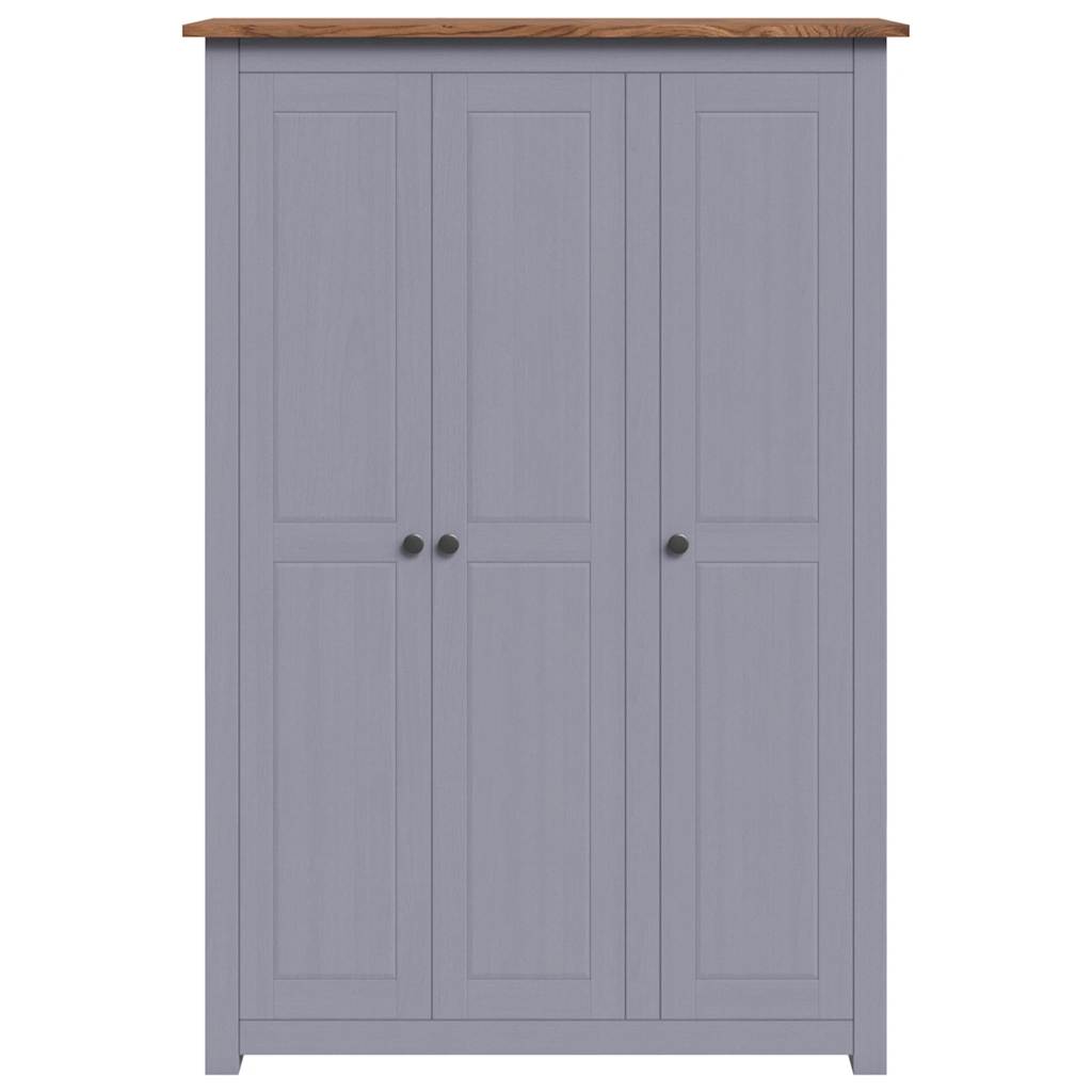 Kledingkast Panama Range 118x50x171,5 cm grenenhout grijs is nu te koop bij PeponiXL, paradijselijk wonen!