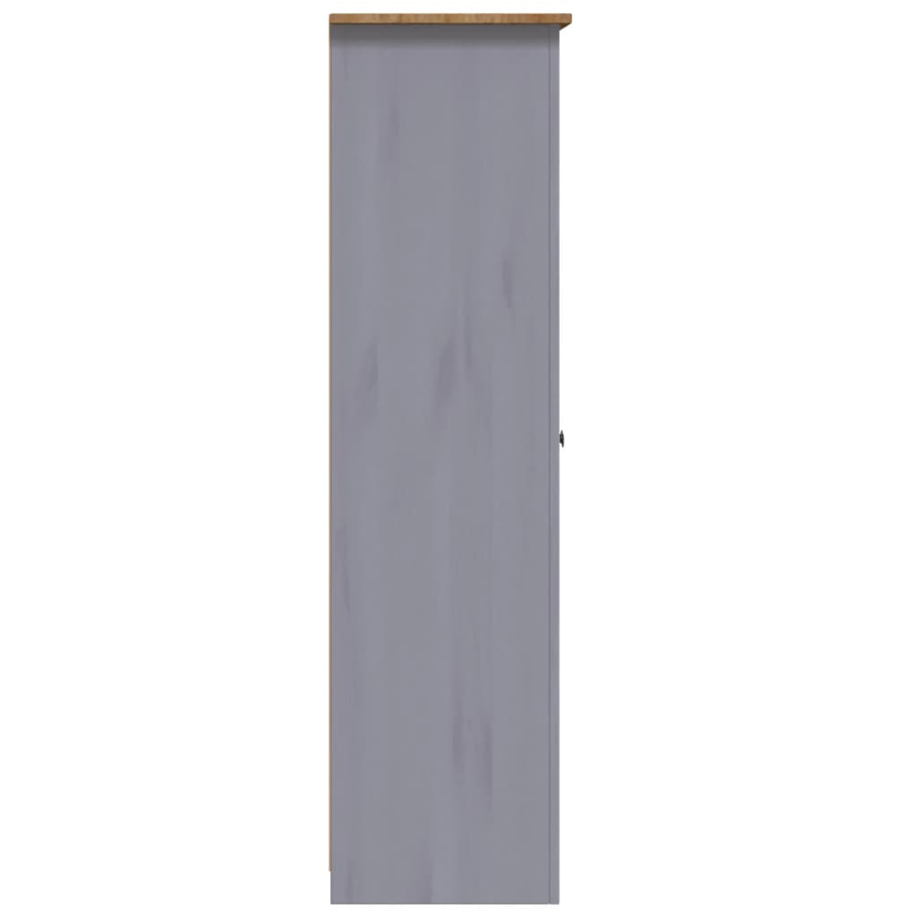 Kledingkast Panama Range 118x50x171,5 cm grenenhout grijs is nu te koop bij PeponiXL, paradijselijk wonen!