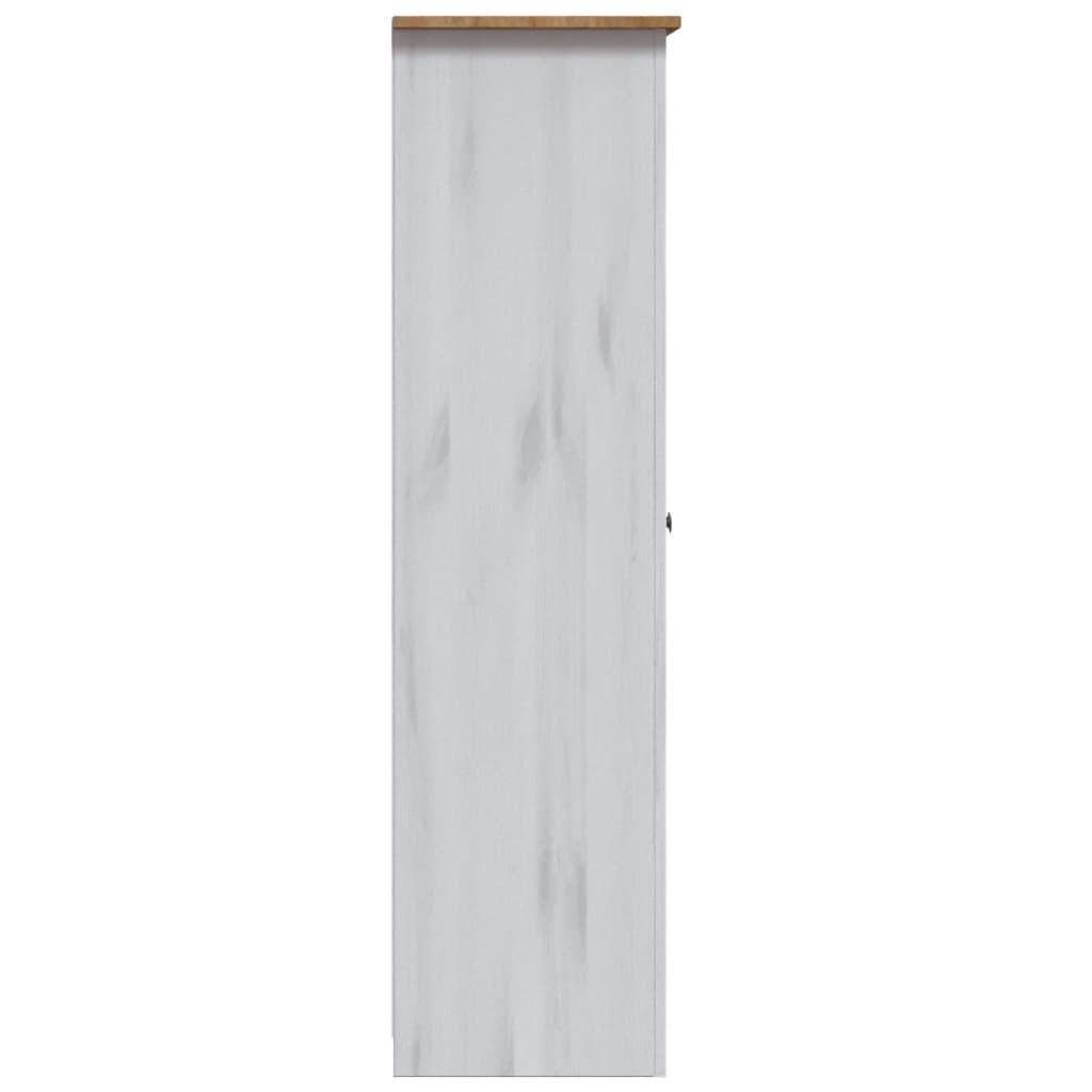 Kledingkast Panama Range 118x50x171,5 cm grenenhout wit is nu te koop bij PeponiXL, paradijselijk wonen!