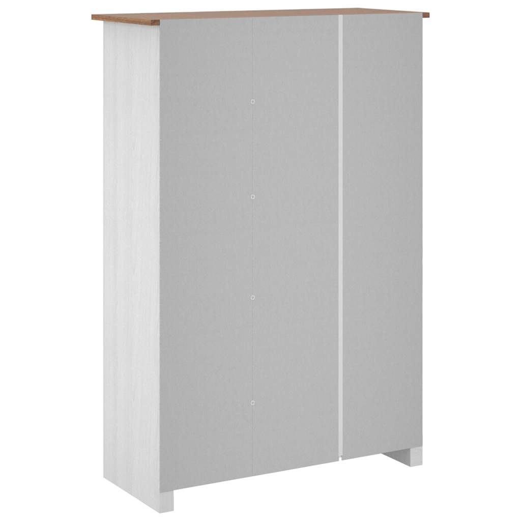 Kledingkast Panama Range 118x50x171,5 cm grenenhout wit is nu te koop bij PeponiXL, paradijselijk wonen!