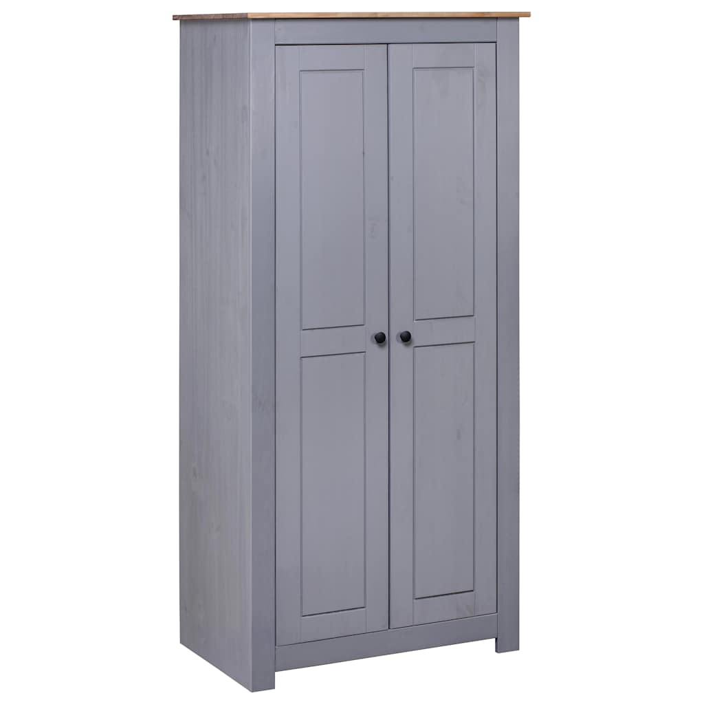 Kledingkast Panama Range 80x50x171,5cm massief grenenhout grijs is nu te koop bij PeponiXL, paradijselijk wonen!
