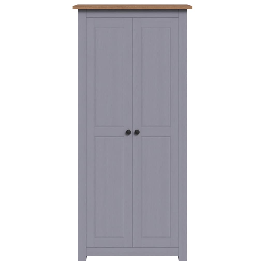 Kledingkast Panama Range 80x50x171,5cm massief grenenhout grijs is nu te koop bij PeponiXL, paradijselijk wonen!