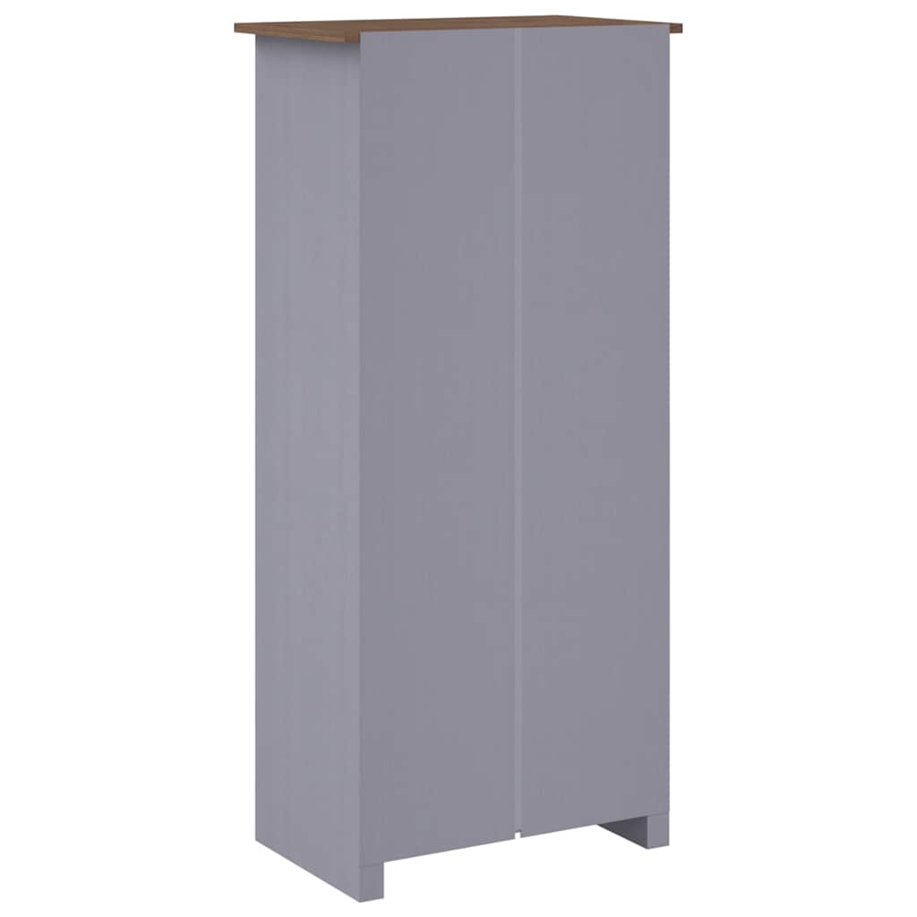 Kledingkast Panama Range 80x50x171,5cm massief grenenhout grijs is nu te koop bij PeponiXL, paradijselijk wonen!