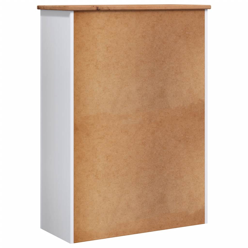 Boekenkast Panama Range 80x35x110 cm massief grenenhout wit is nu te koop bij PeponiXL, paradijselijk wonen!