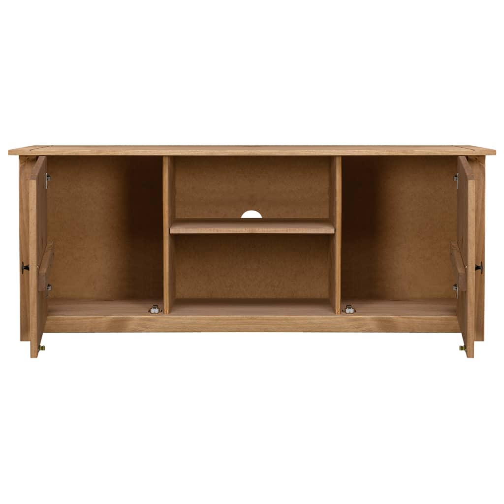 Tv-kast Panama Range 120x40x50 cm massief grenenhout is nu te koop bij PeponiXL, paradijselijk wonen!