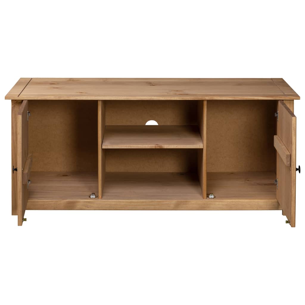 Tv-kast Panama Range 120x40x50 cm massief grenenhout is nu te koop bij PeponiXL, paradijselijk wonen!