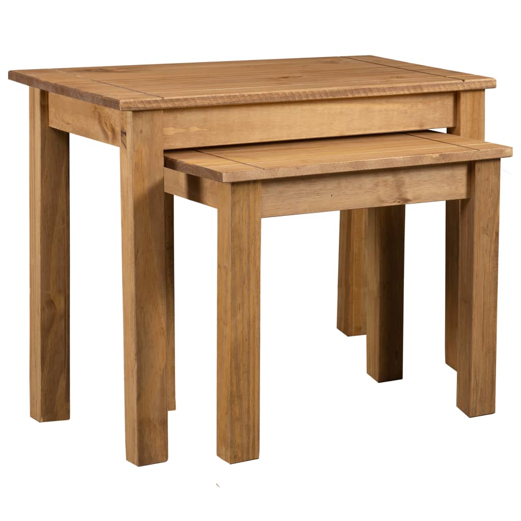 2-delige Tafeltjesset Panama Range massief grenenhout is nu te koop bij PeponiXL, paradijselijk wonen!