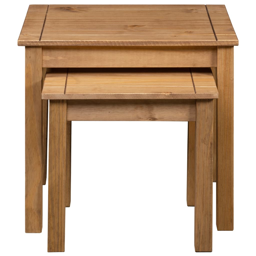 2-delige Tafeltjesset Panama Range massief grenenhout is nu te koop bij PeponiXL, paradijselijk wonen!