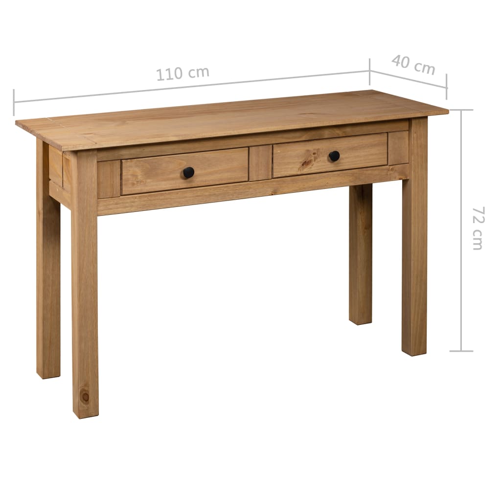 Wandtafel Panama Range 110x40x72 cm massief grenenhout is nu te koop bij PeponiXL, paradijselijk wonen!