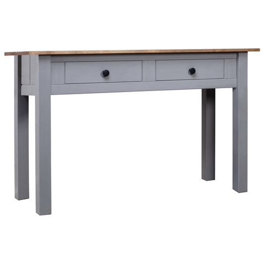 Wandtafel Panama Range 110x40x72 cm massief grenenhout grijs is nu te koop bij PeponiXL, paradijselijk wonen!