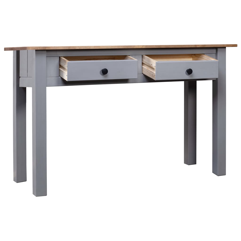 Wandtafel Panama Range 110x40x72 cm massief grenenhout grijs is nu te koop bij PeponiXL, paradijselijk wonen!