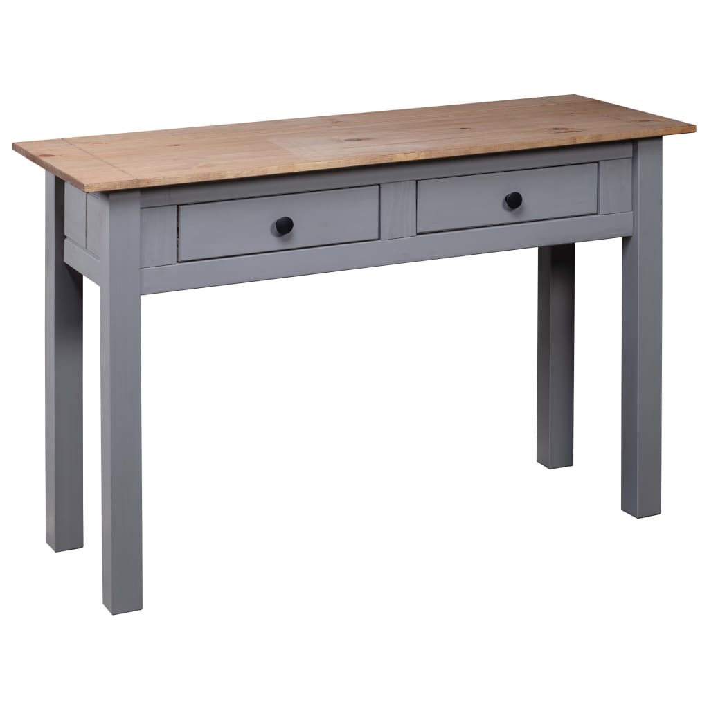 Wandtafel Panama Range 110x40x72 cm massief grenenhout grijs is nu te koop bij PeponiXL, paradijselijk wonen!