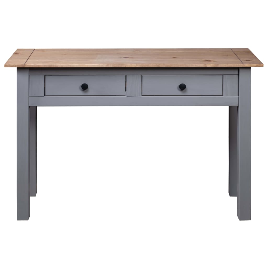 Wandtafel Panama Range 110x40x72 cm massief grenenhout grijs is nu te koop bij PeponiXL, paradijselijk wonen!