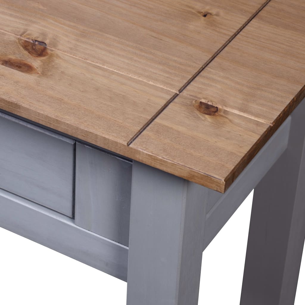 Wandtafel Panama Range 110x40x72 cm massief grenenhout grijs is nu te koop bij PeponiXL, paradijselijk wonen!
