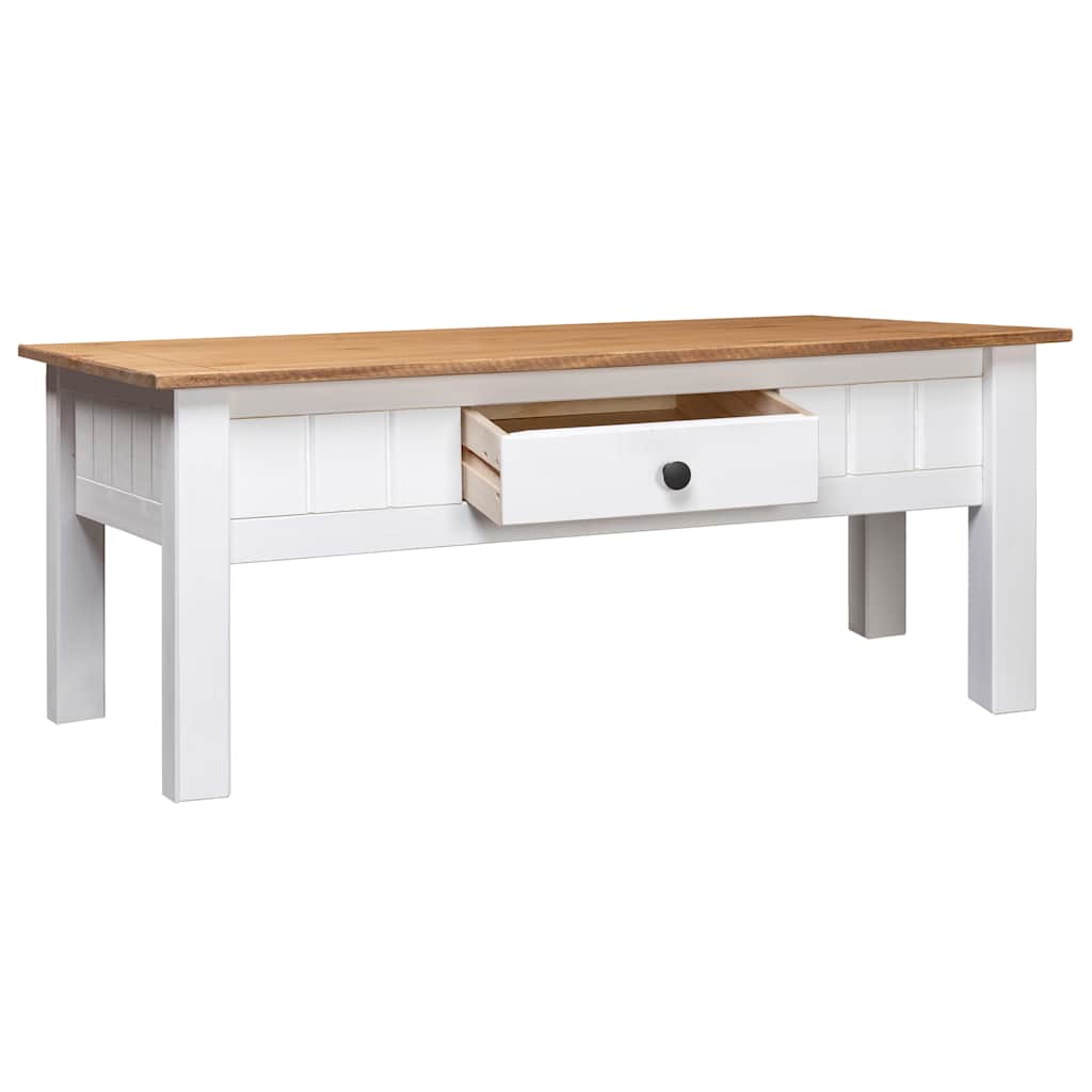 Salontafel Panama Range 100x60x43,5 cm massief grenenhout wit is nu te koop bij PeponiXL, paradijselijk wonen!